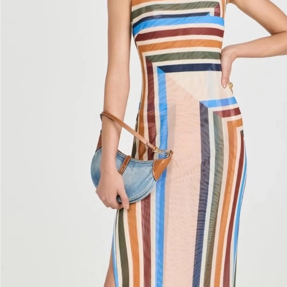Misa Los Angeles Nakia Dress in Geo Stripe Size XS - Picture 3 of 8